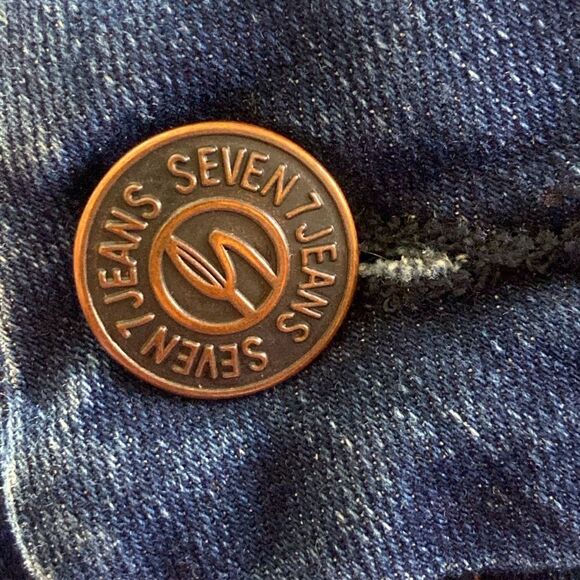 Seven7 Tummyless High Rise Slem Boot Dark Blue Denim Jeans Size Plus 16 - Picture 11 of 16